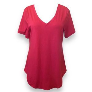 LuLaRoe Iris Burgundy Maroon Top Oversized Size Small